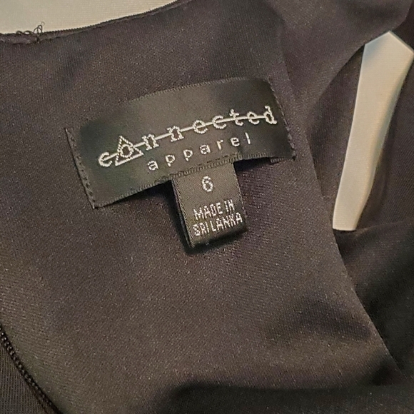 Connected Apparel dress, black and white, size 6 - Picture 6 of 6